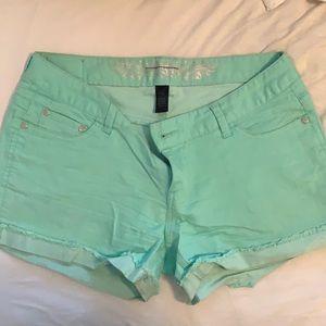 Express Teal Shorts